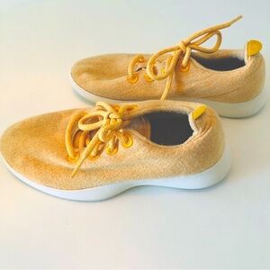 Allbirds Wool Runners Women’s 8 Tuke Honey Yellow Merino Wool Sneakers Washable